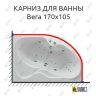 Карниз для ванны Aquatek Вега 170х105 Усиленный 25 мм MrKARNIZ фото 1