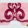 Комплект ковриков для ванной и туалета DAMASK розовый фото 4