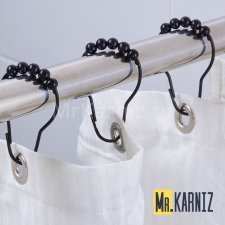 Кольца для штор Piercing Черный 16 шт.